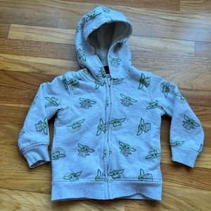 Star Wars Baby Yoda hoodie 3T